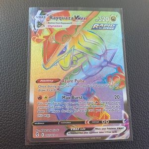*RARE POKÉMON CARD* Rayquaza Vmax